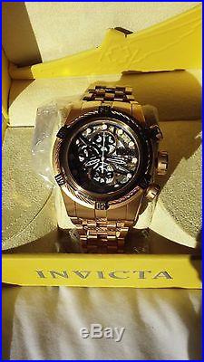 Mens Invicta 12762 Reserve Bolt Zeus Swiss Automatic SW500 Watch 18K Gold