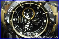 Mens Invicta 12887 Subaqua Noma V Gold Plated Black Chronograph Swiss Watch New