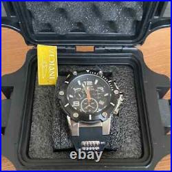 Mens Invicta 19526 Speedway Chrono Date Steel & Black Silicone 50mm Swiss Watch