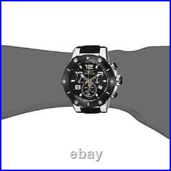 Mens Invicta 19526 Speedway Chrono Date Steel & Black Silicone 50mm Swiss Watch