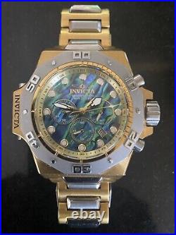Mens Invicta Akula watch with abelone face And Two Tone Gold And Silver Bracelet