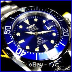 Mens Invicta Grand Diver Automatic NH35A Stainless Steel 47mm Blue Watch New
