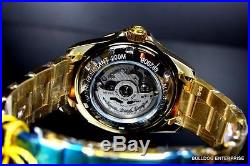 Mens Invicta Pro Diver 18kt Gold Plated Black NH35A Automatic Watch Warranty New