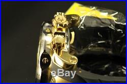 Mens Invicta Reserve 52mm Venom Chrono Swiss Movement Gold Tone Black Watch