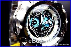 Mens Invicta Reserve Venom Hybrid Master Calendar Silver Tone Blue Watch New