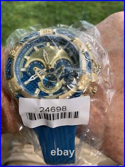 Mens Invicta Watch 24698 52mm Bolt Chronograph Blue. Never Worn. New Battery