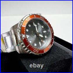NEW INVICTA Men's Pro Diver Orange-Bezel Stainless-Steel Watch X-Large 48MM