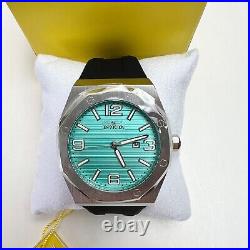 NEW INVICTA Men's Tiffany's Blue Octagonal Stainless Steel X-Large Watch 48MM