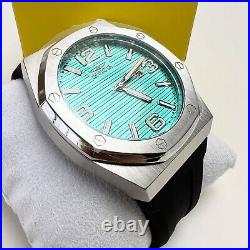 NEW INVICTA Men's Tiffany's Blue Octagonal Stainless Steel X-Large Watch 48MM