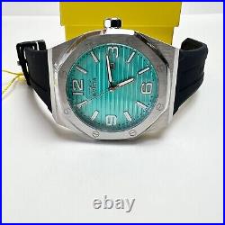 NEW INVICTA Men's Tiffany's Blue Octagonal Stainless Steel X-Large Watch 48MM