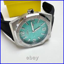 NEW INVICTA Men's Tiffany's Blue Octagonal Stainless Steel X-Large Watch 48MM