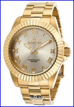 NEW! Invicta 16739 Pro Diver Champagne Dial Gold-tone Roman Numerals Mens Watch