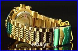 NEW Invicta 25542 Bolt 52MM Blue Dial Quartz Gold Tone Bracelet Watch