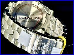 NEW Invicta 26577 SWISS Venom 54mm Silver Tone Chronograph Dial SS Band Watch
