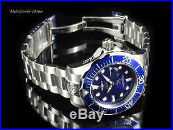 NEW Invicta 47mm Men's Grand Diver AUTOMATIC Blue Dial Silver Bracelet Watch