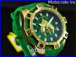 NEW Invicta 51mm Mens DC Comics AQUAMAN BOLT Automatic LtdEd Gold Green SS Watch