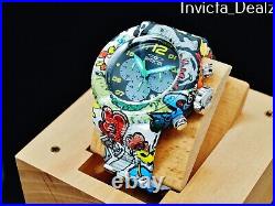 NEW Invicta 52mm Men's Grand Pro Diver Chronograph GRAFFITI HYDROPLATED SS Watch