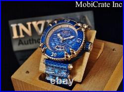 NEW Invicta 52mm Men's Subaqua Talon Automatic Rose Tone Blue SS Bracelet Watch