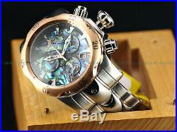 NEW Invicta 52mm Men's Venom Swiss Quartz Chrono Abalone Dial SS Bracelet Watch