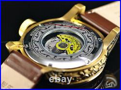 NEW Invicta 52mm Men's Vintage Excalibur Scrollwork Automatic Black MOP SS Watch