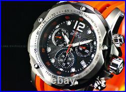 NEW Invicta 52mm Speedway TURBO CRUISE Swiss Chronograph SS BLACK DIAL Watch