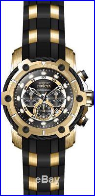 NEW Invicta Men 26751 Bolt Quartz Chronograph Black Dial Watch Stainless Steel