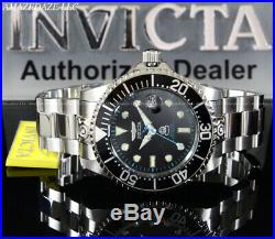 NEW Invicta Men 300M Black Dial Automatic Grand Diver Stainless Steel Watch