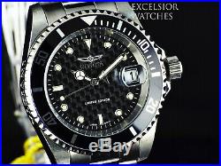 NEW Invicta Men 40mm Limited Special Ed Carbon Fiber ProDiver Automatic SS Watch