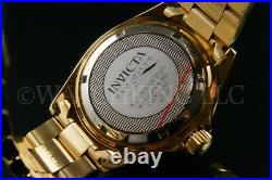 NEW Invicta Men 40mm Pro Diver Gold Dial 18K Gold Plated S. S Bracelet Watch