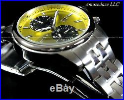 NEW Invicta Men 45mm Specialty Swiss Movement Yellow Dial Stainless Steel Watch