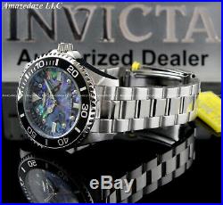 NEW Invicta Men 47mm PRO DIVER 0.03C DIAMOND Abalone Dial Stainless Steel Watch