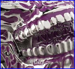 NEW Invicta Men 50mm Open Cerebral Skull Artist PURPLE DIAL 20J Auto SS Watch