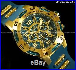 NEW Invicta Men 50mm Speedway ViperII Chronograph Gold Plated Stainless St Watch