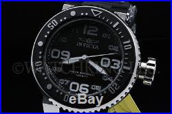NEW Invicta Men 52MM Grand Pro Diver Blak Dial White Accent SS Black Strap Watch