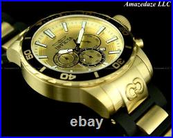 NEW Invicta Men 52mm Corduba Ibza Chronograph GOLD DIAL Stainless Steel Watch