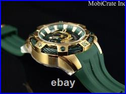 NEW Invicta Men 52mm Ltd Ed Marvel Bolt LOKI Chronograph Gold Green SS Watch