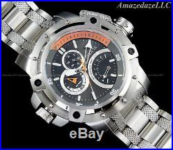 NEW Invicta Men 52mm Silver Tone Stainless RETROGRADE DAY COALITION FORCES Watch