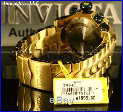 NEW Invicta Men 52mm Venom Swiss Chronograph 18K Gold Plated Stainless St. Watch