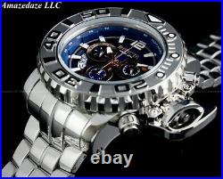 NEW Invicta Men 70mm SEA HUNTER Swiss Chrono Highly Polished SS BLUE DIAL Watch