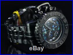 NEW Invicta Men Full Size 70mm Sea Hunter Swiss Chrono Triple Black Combat Watch