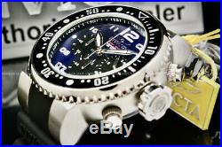 NEW Invicta Men GRAND Pro Diver OCEAN VOYAGE Blue Wavy Dial Chrono Strap Watch