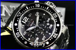 NEW Invicta Men GRAND Pro Diver OCEAN VOYAGE Charcoal Dial Chrono Strap Watch