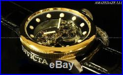 NEW Invicta Men Mechanical Skeleton Russian Diver18K Gold IP Stainless St. Watch