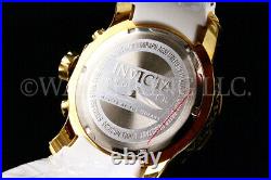 NEW Invicta Men Pro Diver SCUBA Silver SUNRAY Dial 18K Gold Plated Chrono Watch