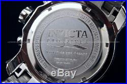NEW Invicta Men Pro Diver Scuba 48MM Silver Dial Chronograph S. S Bracelet Watch