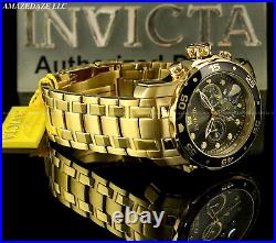 NEW Invicta Men Pro Diver Scuba Chronograph Stainless Steel Charcoal Dial Watch