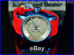 NEW Invicta Men S1 Yakuza DRAGON Automatic NH35A Silver Dial Blue & Red SS Watch