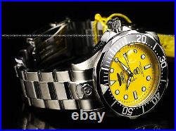 NEW Invicta Men's 300M Grand Diver Automatic Yellow Dial Stainless Steel Watch