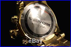 NEW Invicta Men's 46MM Venom Swiss Movt Chrono 18K Gold Plated High Polish Watch