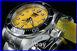 NEW Invicta Men's 47MM Grand Diver AUTOMATIC NH35 YELLOW Dial S. S Bracelet Watch